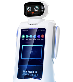 大屏無服務(wù)機器人